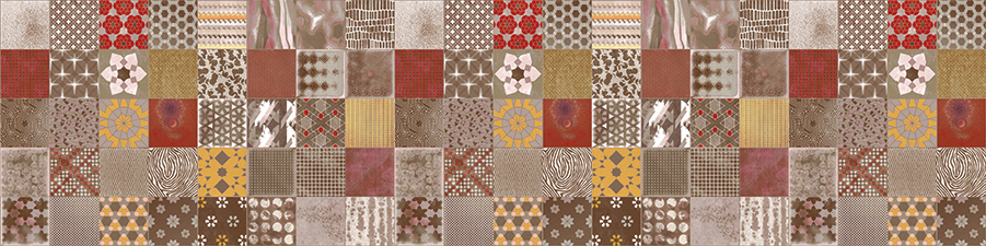 nischenverkleidung dekor 525 patchwork multicolor